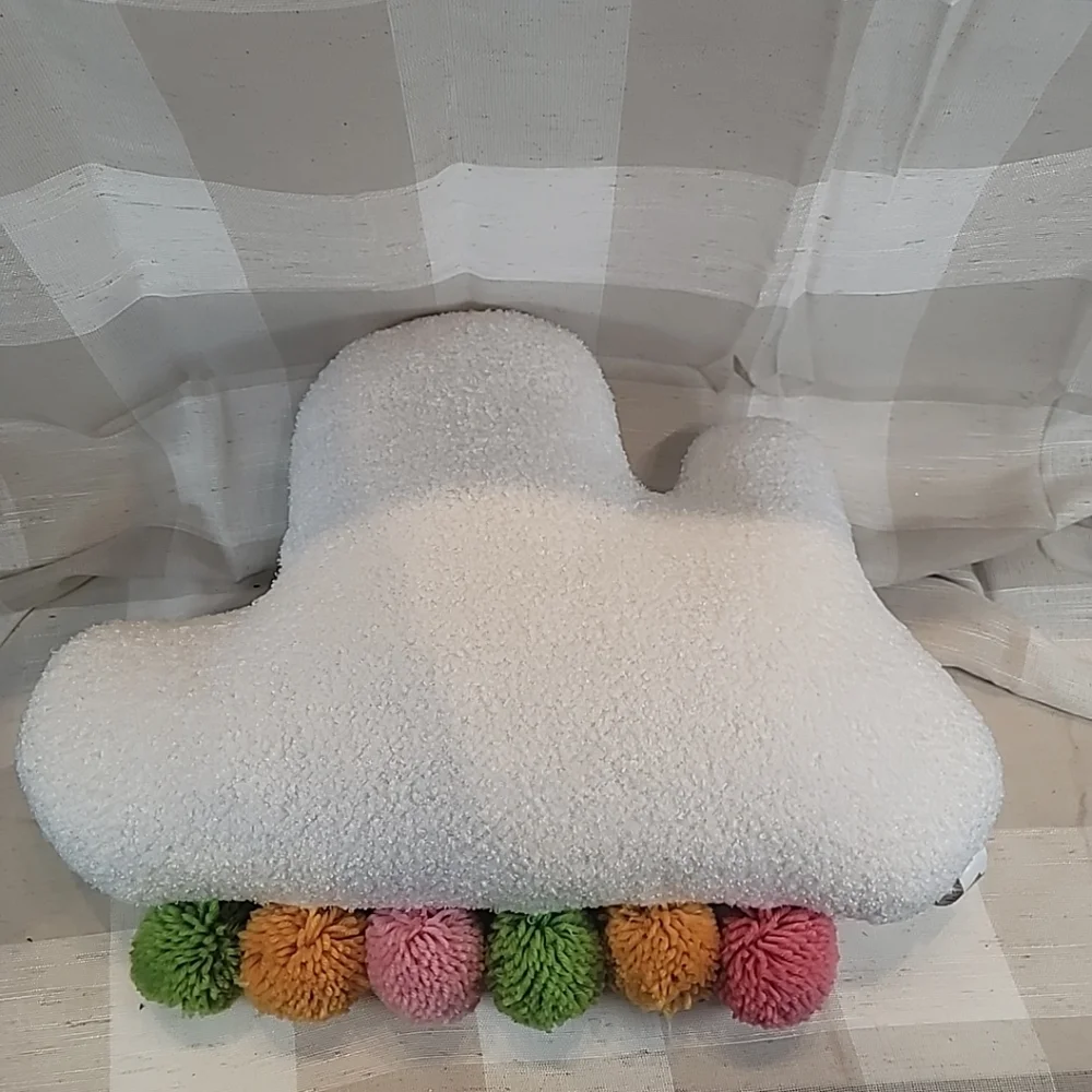 Cloud Pillow w/ Scented Satchel & Rainbow Pompoms CUTE! 21